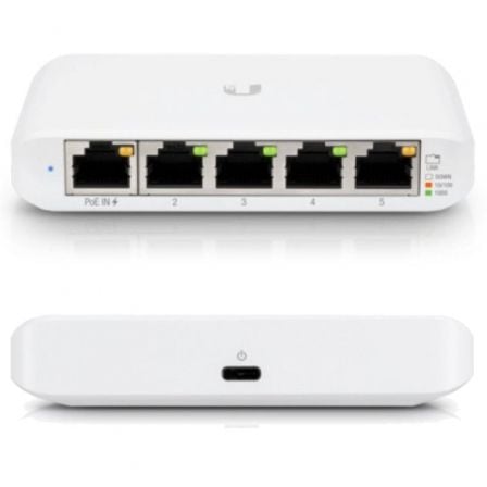 Switch Gestionado Ubiquiti USW-Flex Mini 5 Puertos/ RJ45 10/100/1000 POE Switch Gestionado Ubiquiti USW-Flex Mini 5 Puertos/ RJ45 10/100/1000 POE