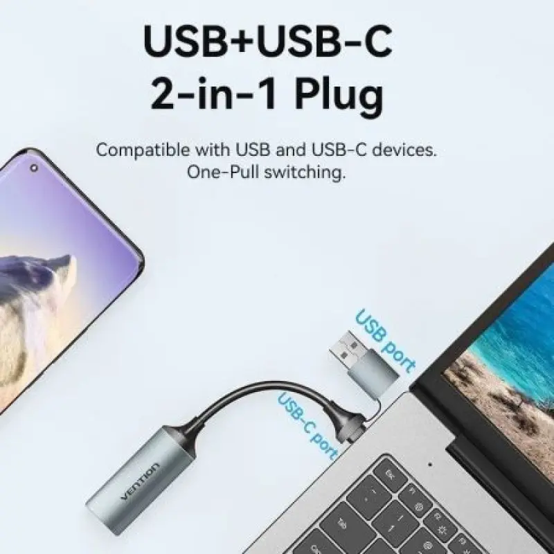 Conversor HDMI 4K 60Hz Vention ACWHA/ HDMI Hembra / USB Macho - USB Tipo-C Macho/ 480Mbps/ 10cm/ Negro Conversor HDMI 4K 60Hz Vention ACWHA/ HDMI Hembra / USB Macho - USB Tipo-C Macho/ 480Mbps/ 10cm/ Negro