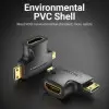 Adaptador HDMI 2 en 1 Vention AGFB0/ HDMI Hembra - Micro HDMI Macho - Mini HDMI Macho Adaptador HDMI 2 en 1 Vention AGFB0/ HDMI Hembra - Micro HDMI Macho - Mini HDMI Macho