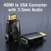 Adaptador Conversor Vention AIDB0/ HDMI Macho a VGA Hembra/ Audio Jack 3.5mm Adaptador Conversor Vention AIDB0/ HDMI Macho a VGA Hembra/ Audio Jack 3.5mm