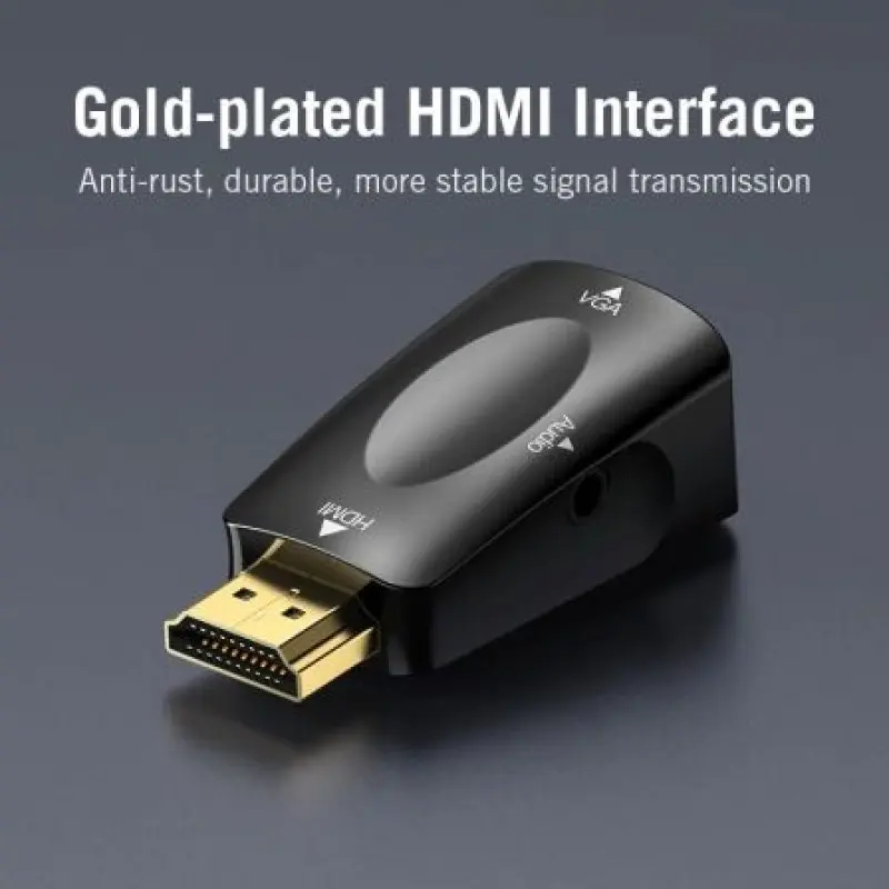 Adaptador Conversor Vention AIDB0/ HDMI Macho a VGA Hembra/ Audio Jack 3.5mm Adaptador Conversor Vention AIDB0/ HDMI Macho a VGA Hembra/ Audio Jack 3.5mm