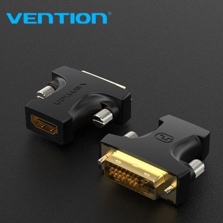 Adaptador HDMI Vention AILB0/ HDMI Hembra - DVI (24+1) Macho Adaptador HDMI Vention AILB0/ HDMI Hembra - DVI (24+1) Macho