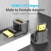 Adaptador HDMI 4K 270º Vention AINB0/ HDMI Macho - HDMI Hembra Adaptador HDMI 4K 270º Vention AINB0/ HDMI Macho - HDMI Hembra