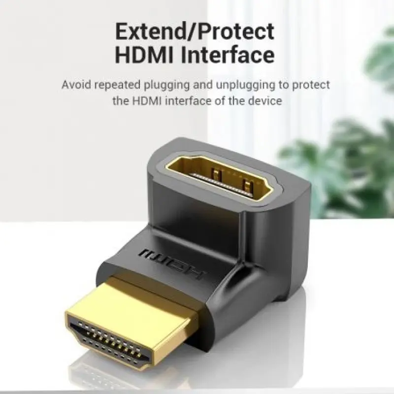Adaptador HDMI 4K 270º Vention AINB0/ HDMI Macho - HDMI Hembra Adaptador HDMI 4K 270º Vention AINB0/ HDMI Macho - HDMI Hembra