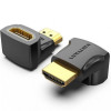 Adaptador HDMI 4K 90º Vention AIOB0/ HDMI Macho - HDMI Hembra Adaptador HDMI 4K 90º Vention AIOB0/ HDMI Macho - HDMI Hembra