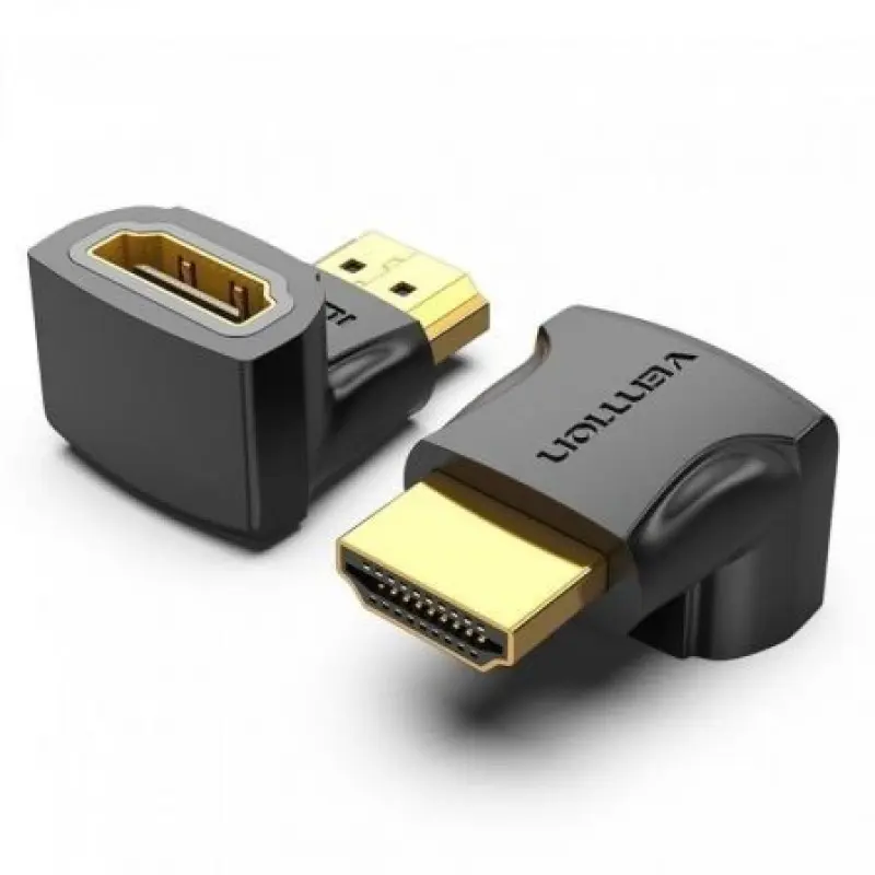 Adaptador HDMI 4K 90º Vention AIOB0-2/ HDMI Macho - HDMI Hembra/ Pack 2 Uds Adaptador HDMI 4K 90º Vention AIOB0-2/ HDMI Macho - HDMI Hembra/ Pack 2 Uds