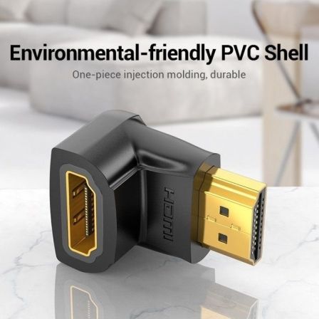 Adaptador HDMI 4K 90º Vention AIOB0-2/ HDMI Macho - HDMI Hembra/ Pack 2 Uds Adaptador HDMI 4K 90º Vention AIOB0-2/ HDMI Macho - HDMI Hembra/ Pack 2 Uds