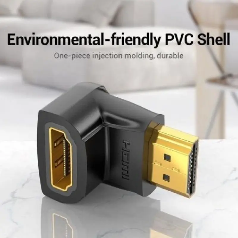Adaptador HDMI 4K 90º Vention AIOB0-2/ HDMI Macho - HDMI Hembra/ Pack 2 Uds Adaptador HDMI 4K 90º Vention AIOB0-2/ HDMI Macho - HDMI Hembra/ Pack 2 Uds