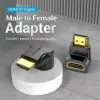 Adaptador HDMI 4K 90º Vention AIOB0-2/ HDMI Macho - HDMI Hembra/ Pack 2 Uds Adaptador HDMI 4K 90º Vention AIOB0-2/ HDMI Macho - HDMI Hembra/ Pack 2 Uds