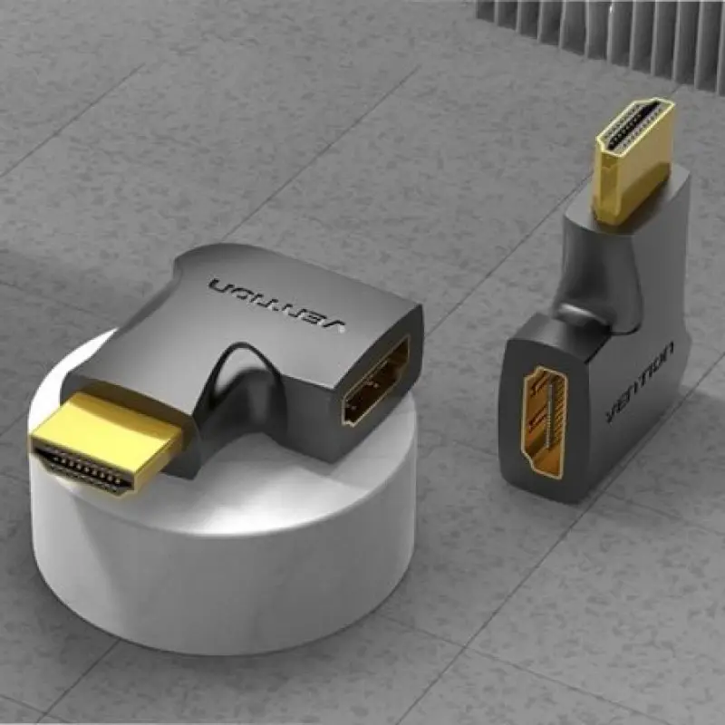 Adaptador HDMI 4K 90º Vention AIPB0/ HDMI Macho - HDMI Hembra Adaptador HDMI 4K 90º Vention AIPB0/ HDMI Macho - HDMI Hembra