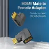 Adaptador HDMI 4K 270º Vention AIQB0/ HDMI Macho - HDMI Hembra Adaptador HDMI 4K 270º Vention AIQB0/ HDMI Macho - HDMI Hembra