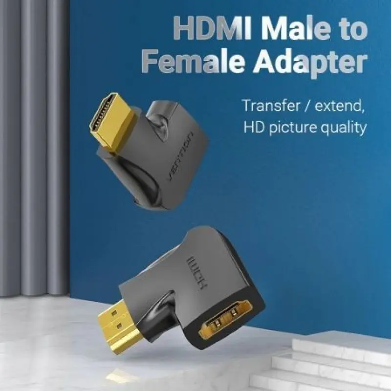 Adaptador HDMI 4K 270º Vention AIQB0/ HDMI Macho - HDMI Hembra Adaptador HDMI 4K 270º Vention AIQB0/ HDMI Macho - HDMI Hembra