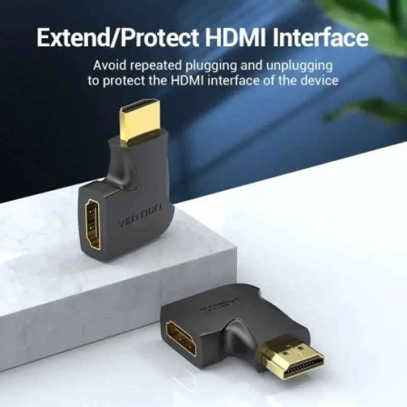 Adaptador HDMI 4K 270º Vention AIQB0/ HDMI Macho - HDMI Hembra Adaptador HDMI 4K 270º Vention AIQB0/ HDMI Macho - HDMI Hembra