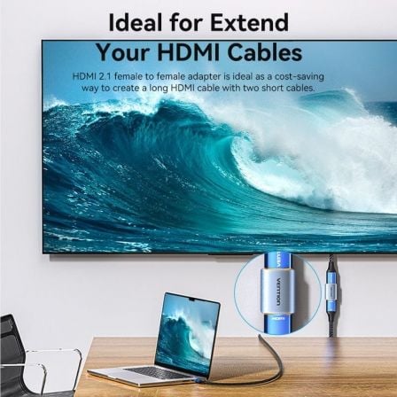 Adaptador HDMI 8K Vention AIUH0/ HDMI Hembra - HDMI Hembra Adaptador HDMI 8K Vention AIUH0/ HDMI Hembra - HDMI Hembra
