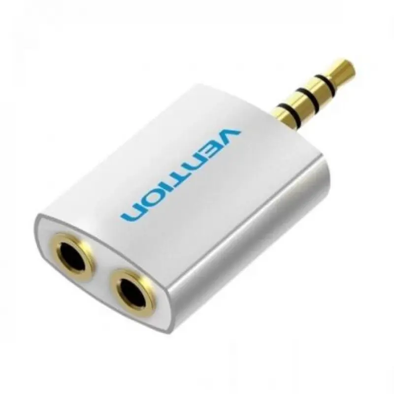 Adaptador Audio Vention BDAW0/ Jack 3.5 Macho - 2x Jack 3.5 Hembra/ Blanco Adaptador Audio Vention BDAW0/ Jack 3.5 Macho - 2x Jack 3.5 Hembra/ Blanco