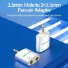 Adaptador Audio Vention BDBW0/ Jack 3.5 Macho - 2x Jack 3.5 Hembra/ Blanco Adaptador Audio Vention BDBW0/ Jack 3.5 Macho - 2x Jack 3.5 Hembra/ Blanco