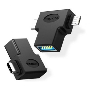 Adaptador USB 3.0 Vention CDIB0/ USB Tipo-C Macho - MicroUSB Macho Adaptador USB 3.0 Vention CDIB0/ USB Tipo-C Macho - MicroUSB Macho