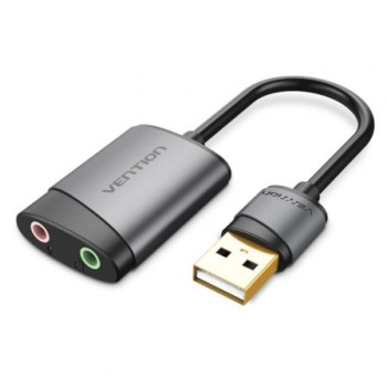 Tarjeta de Sonido Vention CDKHB/ USB Macho - 2xJack 3.5 Hembra Tarjeta de Sonido Vention CDKHB/ USB Macho - 2xJack 3.5 Hembra