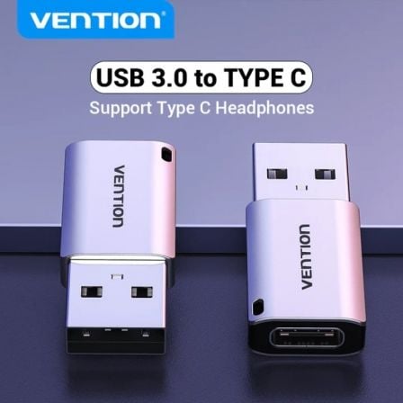 Adaptador USB 3.0 Vention CDPH0/ USB Macho - USB Tipo-C Hembra Adaptador USB 3.0 Vention CDPH0/ USB Macho - USB Tipo-C Hembra
