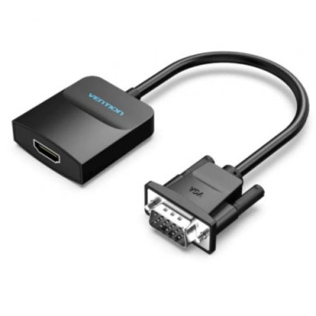 Cable Conversor Vention ACNBB/ VGA Macho - HDMI Hembra/ 15cm/ Negro Cable Conversor Vention ACNBB/ VGA Macho - HDMI Hembra/ 15cm/ Negro