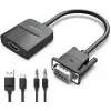 Cable Conversor Vention ACNBB/ VGA Macho - HDMI Hembra/ 15cm/ Negro