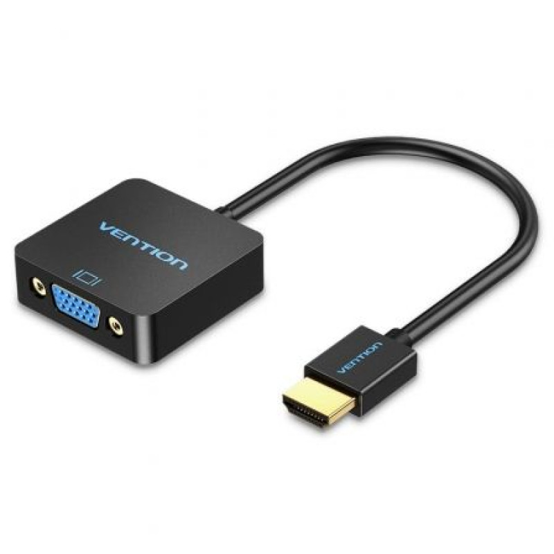 Conversor Vention ACPBB/ HDMI Macho - VGA Hembra/ 15cm/ Negro Conversor Vention ACPBB/ HDMI Macho - VGA Hembra/ 15cm/ Negro