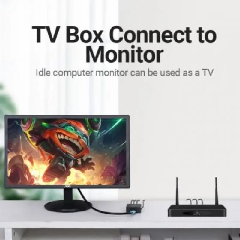 Convertidor RCA a HDMI Vention AEFB0/ RCA Hembra - HDMI Hembra - MiniUSB Hembra Convertidor RCA a HDMI Vention AEFB0/ RCA Hembra - HDMI Hembra - MiniUSB Hembra