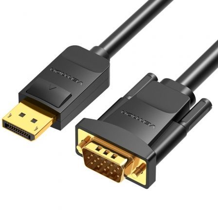 Cable Conversor Vention HBLBI/ VGA Macho - DisplayPort Macho/ 3m/ Negro Cable Conversor Vention HBLBI/ VGA Macho - DisplayPort Macho/ 3m/ Negro