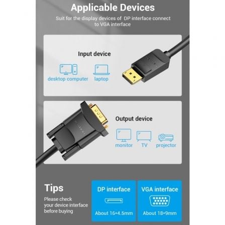 Cable Conversor Vention HBLBI/ VGA Macho - DisplayPort Macho/ 3m/ Negro Cable Conversor Vention HBLBI/ VGA Macho - DisplayPort Macho/ 3m/ Negro
