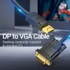 Cable Conversor Vention HBLBJ/ VGA Macho - DisplayPort Macho/ 5m/ Negro Cable Conversor Vention HBLBJ/ VGA Macho - DisplayPort Macho/ 5m/ Negro