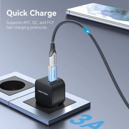 Adaptador USB 3.1 Vention CUAH0/ USB Tipo-C Hembra - USB Macho/ Azul Adaptador USB 3.1 Vention CUAH0/ USB Tipo-C Hembra - USB Macho/ Azul