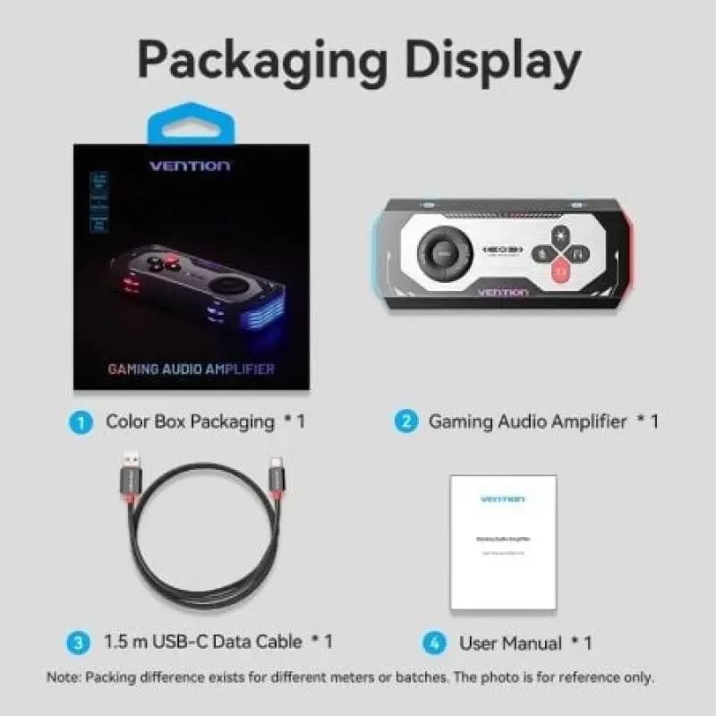 Tarjeta de Sonido Gaming con Amplificador Vention CVAB0/ USB Tipo-C Macho - 3xJack 3.5 Hembra Tarjeta de Sonido Gaming con Amplificador Vention CVAB0/ USB Tipo-C Macho - 3xJack 3.5 Hembra