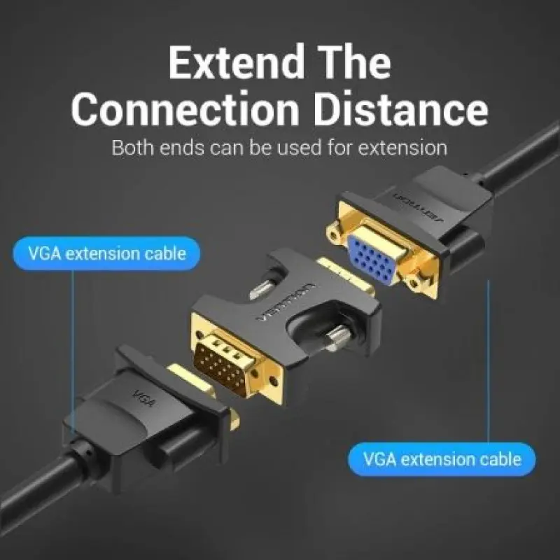 Adaptador Vention DDEB0/ VGA Macho - VGA Macho Adaptador Vention DDEB0/ VGA Macho - VGA Macho