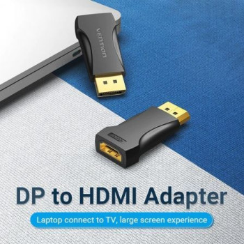 Adaptador Vention HBOB0/ DisplayPort Macho - HDMI Hembra Adaptador Vention HBOB0/ DisplayPort Macho - HDMI Hembra
