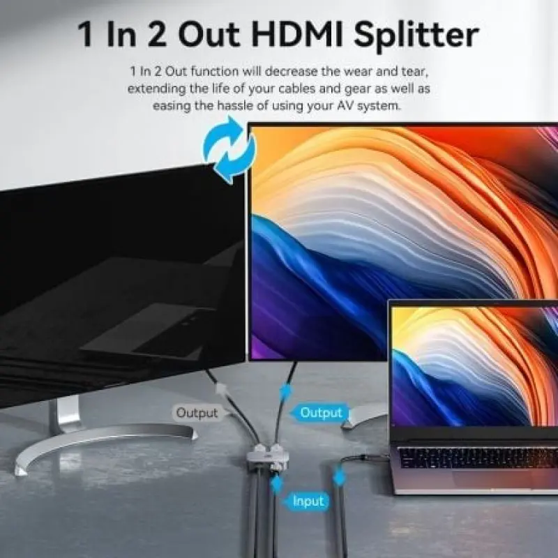 Switch Conmutador 8K HDMI 2.1 Bidireccional Vention AKPH0 HDMI Hembra/USB-C Hembra - 2x HDMI Hembra Switch Conmutador 8K HDMI 2.1 Bidireccional Vention AKPH0 HDMI Hembra/USB-C Hembra - 2x HDMI Hembra