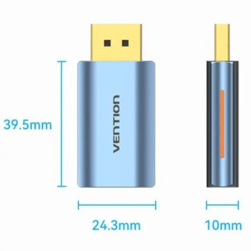 Adaptador Conversor Vention HFMH0/ DisplayPort Macho - HDMI Hembra Adaptador Conversor Vention HFMH0/ DisplayPort Macho - HDMI Hembra