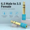Adaptador Jack Vention VAB-S01-L/ Jack 6.5 Macho - Jack 3.5 Hembra/ Azul