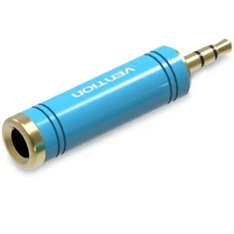 Adaptador Jack Vention VAB-S04-L/ Jack 3.5 Macho - Jack 6.5 Hembra/ Azul Adaptador Jack Vention VAB-S04-L/ Jack 3.5 Macho - Jack 6.5 Hembra/ Azul