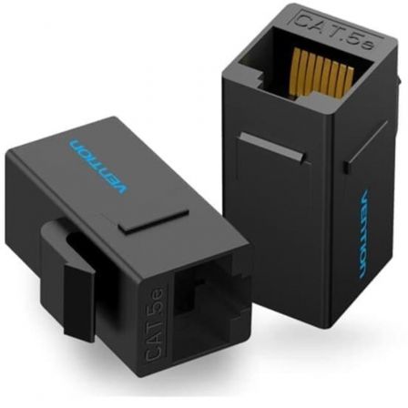 Adaptador Conector RJ45 VDD-B07-B Cat5e UTP/ RJ45 Hembra - RJ45 Hembra/ Negro Adaptador Conector RJ45 VDD-B07-B Cat5e UTP/ RJ45 Hembra - RJ45 Hembra/ Negro