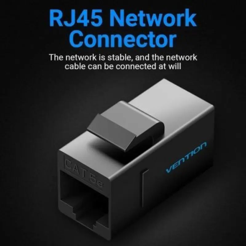 Adaptador Conector RJ45 VDD-B07-B Cat5e UTP/ RJ45 Hembra - RJ45 Hembra/ Negro Adaptador Conector RJ45 VDD-B07-B Cat5e UTP/ RJ45 Hembra - RJ45 Hembra/ Negro