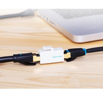 Adaptador Conector RJ45 VDD-B07-W Cat5 UTP/ RJ45 Hembra - RJ45 Hembra/ Blanco Adaptador Conector RJ45 VDD-B07-W Cat5 UTP/ RJ45 Hembra - RJ45 Hembra/ Blanco