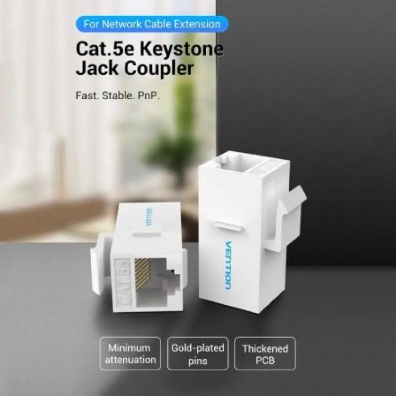 Adaptador Conector RJ45 VDD-B07-W Cat5 UTP/ RJ45 Hembra - RJ45 Hembra/ Blanco Adaptador Conector RJ45 VDD-B07-W Cat5 UTP/ RJ45 Hembra - RJ45 Hembra/ Blanco