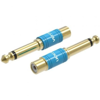 Adaptador Jack Vention VDD-C03/ RCA Hembra - Jack 6.5 Macho/ Azul Adaptador Jack Vention VDD-C03/ RCA Hembra - Jack 6.5 Macho/ Azul