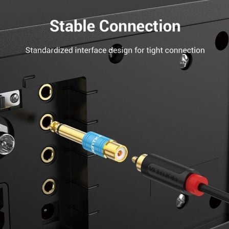 Adaptador Jack Vention VDD-C03/ RCA Hembra - Jack 6.5 Macho/ Azul Adaptador Jack Vention VDD-C03/ RCA Hembra - Jack 6.5 Macho/ Azul
