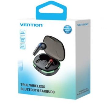 Auriculares Bluetooth Vention AIR A02 F11B0 con estuche de carga/ Autonomía 7h/ Negros Auriculares Bluetooth Vention AIR A02 F11B0 con estuche de carga/ Autonomía 7h/ Negros