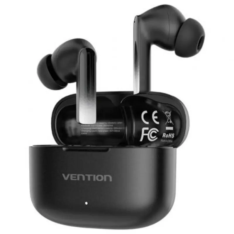 Auriculares Bluetooth Vention ELF E04 NBIB0 con estuche de carga/ Autonomía 6h/ Negros Auriculares Bluetooth Vention ELF E04 NBIB0 con estuche de carga/ Autonomía 6h/ Negros