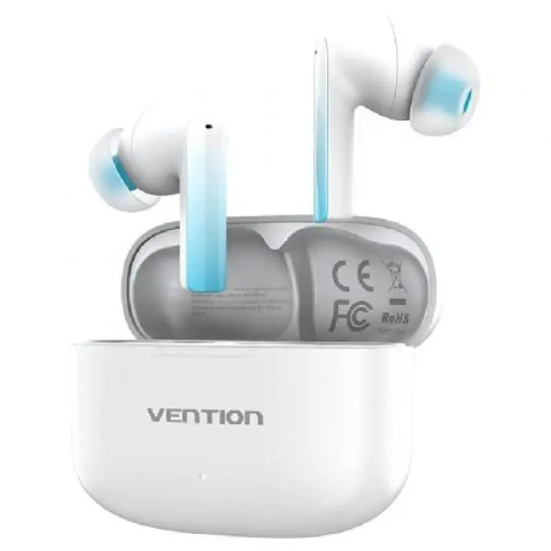Auriculares Bluetooth Vention ELF E04 NBIW0 con estuche de carga/ Autonomía 6h/ Blancos Auriculares Bluetooth Vention ELF E04 NBIW0 con estuche de carga/ Autonomía 6h/ Blancos