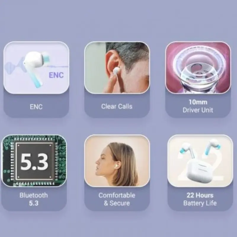 Auriculares Bluetooth Vention ELF E04 NBIW0 con estuche de carga/ Autonomía 6h/ Blancos Auriculares Bluetooth Vention ELF E04 NBIW0 con estuche de carga/ Autonomía 6h/ Blancos