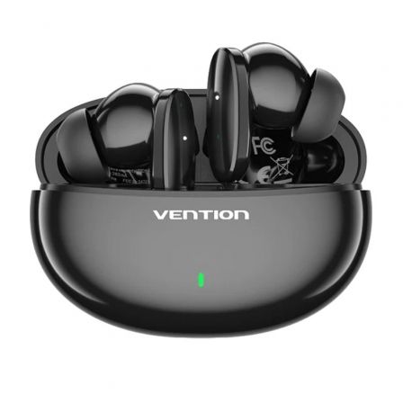 Auriculares Bluetooth Vention NBFB0 con estuche de carga/ Autonomía 7h/ Negros Auriculares Bluetooth Vention NBFB0 con estuche de carga/ Autonomía 7h/ Negros
