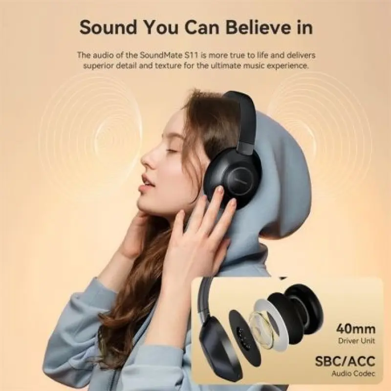 Auriculares Inalámbricos Vention SoundMate S11 NBBB0/ con Micrófono/ Bluetooth/ Negros Auriculares Inalámbricos Vention SoundMate S11 NBBB0/ con Micrófono/ Bluetooth/ Negros